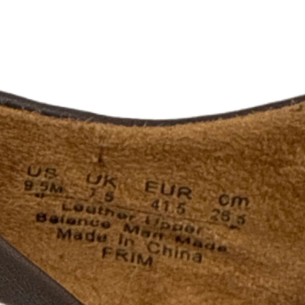 Natural Soul by Naturalizer Brown Leather Comfort Slip On Loafer 9.5M